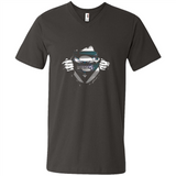 Charlotte Hornets And Superman Fans - Men's V-Neck