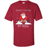 Funny Christmas Nurse Shirt, Santa_s Favorite Nurse - Shirt