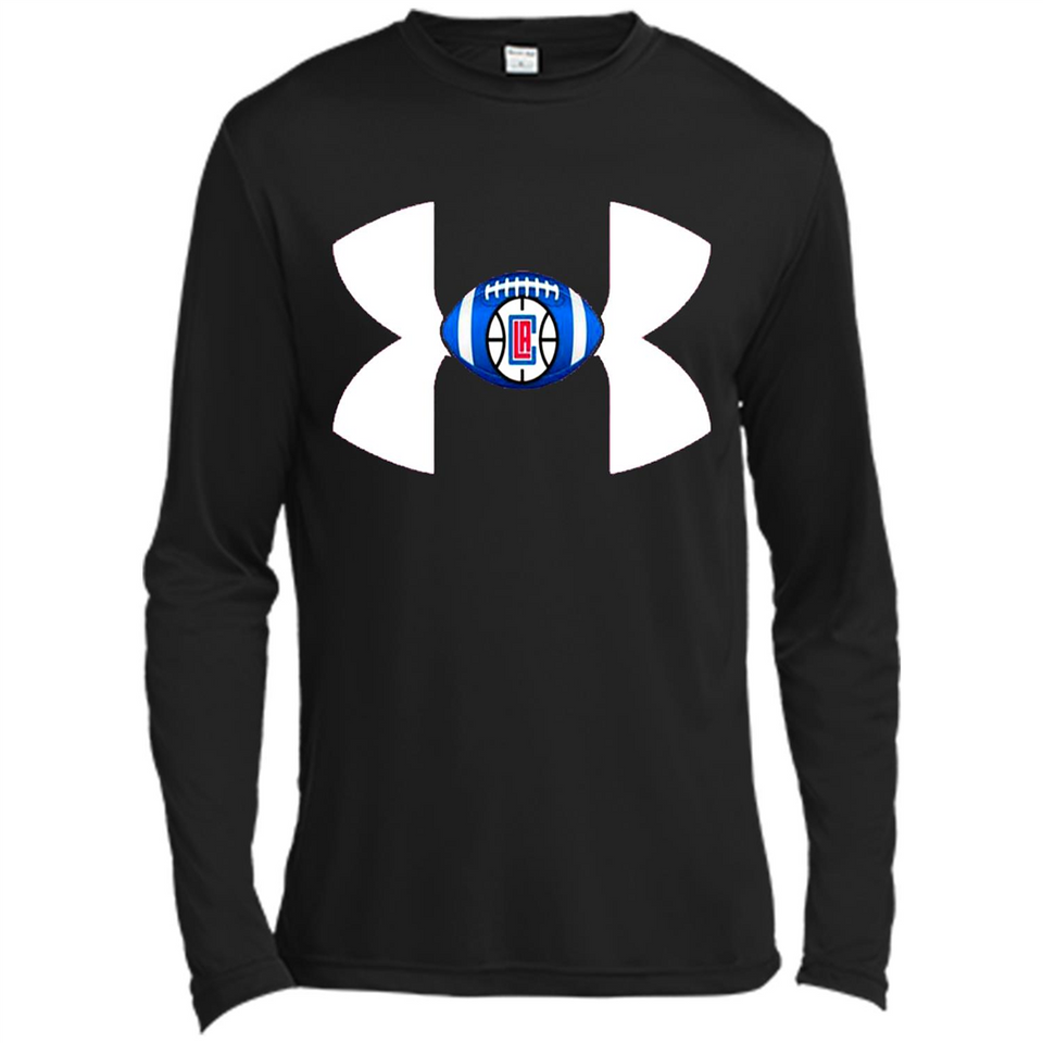 Los Angeles Clippers Under Armour Logo - Canvas Long Sleeve T-Shirt