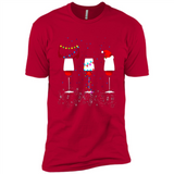 Christmas Red Wine Funny Merry Xmas Sweatshirt - Premium Short Sleeve T-Shirt