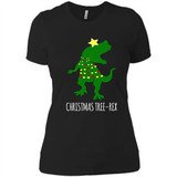 Christmas Tree Rex - Ladies' Boyfriend T-Shirt