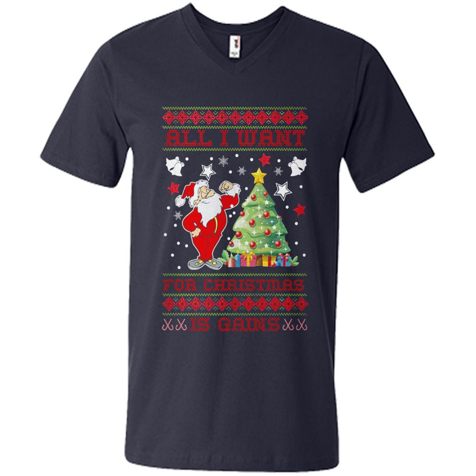 All I Want For Christmas Is Gains Christmas Tree Santa Claus