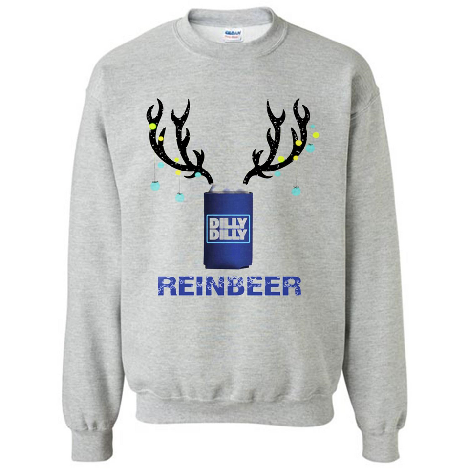 Dilly Dilly Reinbeer Funny Beer Reindeer Christmas Sporty - Sweatshirt