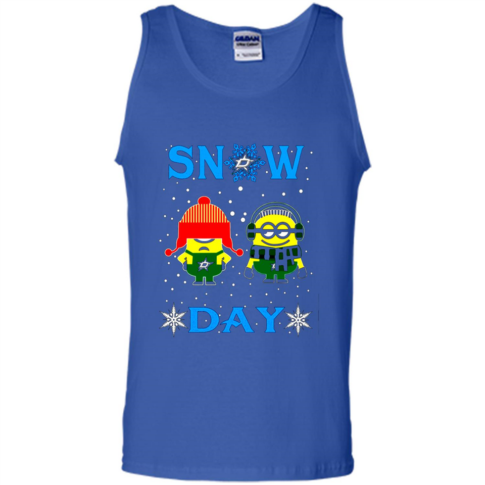 Snow Day Shirt For Dallas Stars Vs Minion Fans pingpong