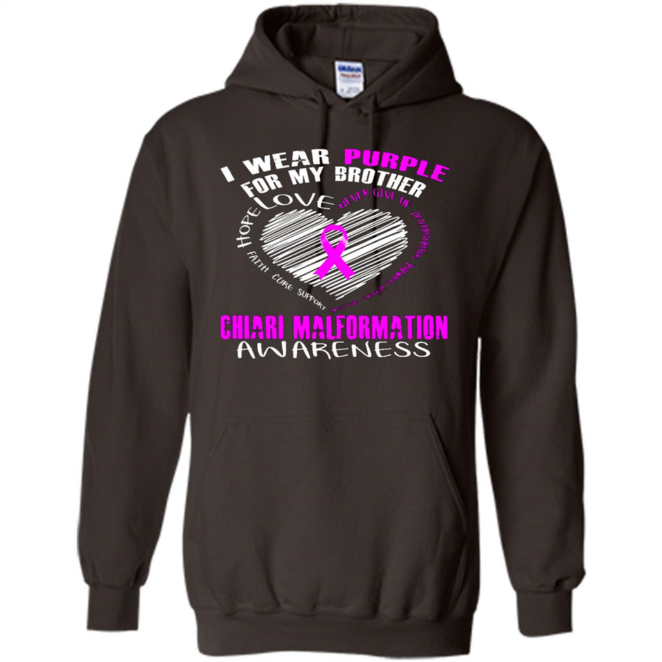 I Wear Purple For My Brother Chiari Malformation - Hoodie