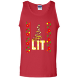 Funny Lets Get Lit Christmas Tree - Tank Top