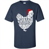 Chicken Christmas T Shirt Merry Chickmas Santa Claus Gifts - Shirt