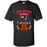 New England Patriots NFL Reindeer Funny Merry Christmas And Happy New Year