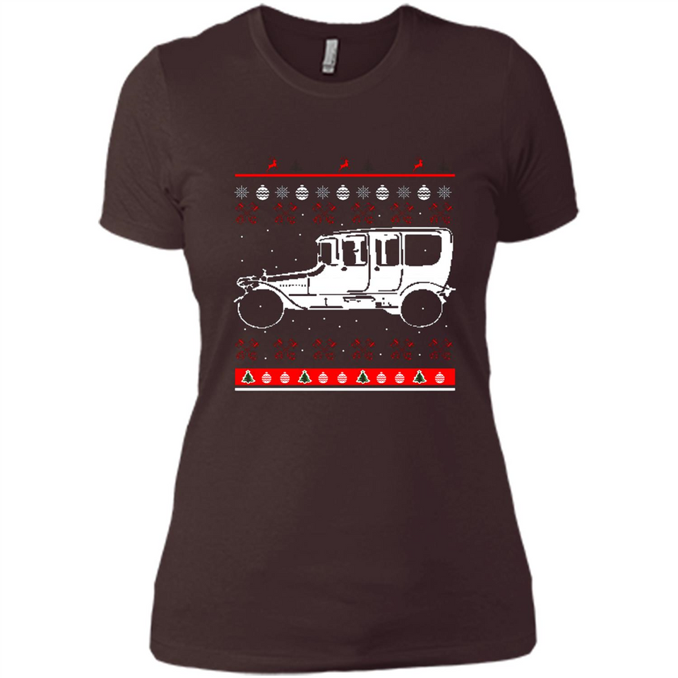 Christmas Ugly Sweater Automobile Ugly Christmas Sweater - Ladies' Boyfriend T-Shirt