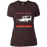 Christmas Ugly Sweater Automobile Ugly Christmas Sweater - Ladies' Boyfriend T-Shirt