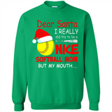 Dear Santa I Really Did Try To Be A Nice Softball Mom T-Shirt - Sweatshirt