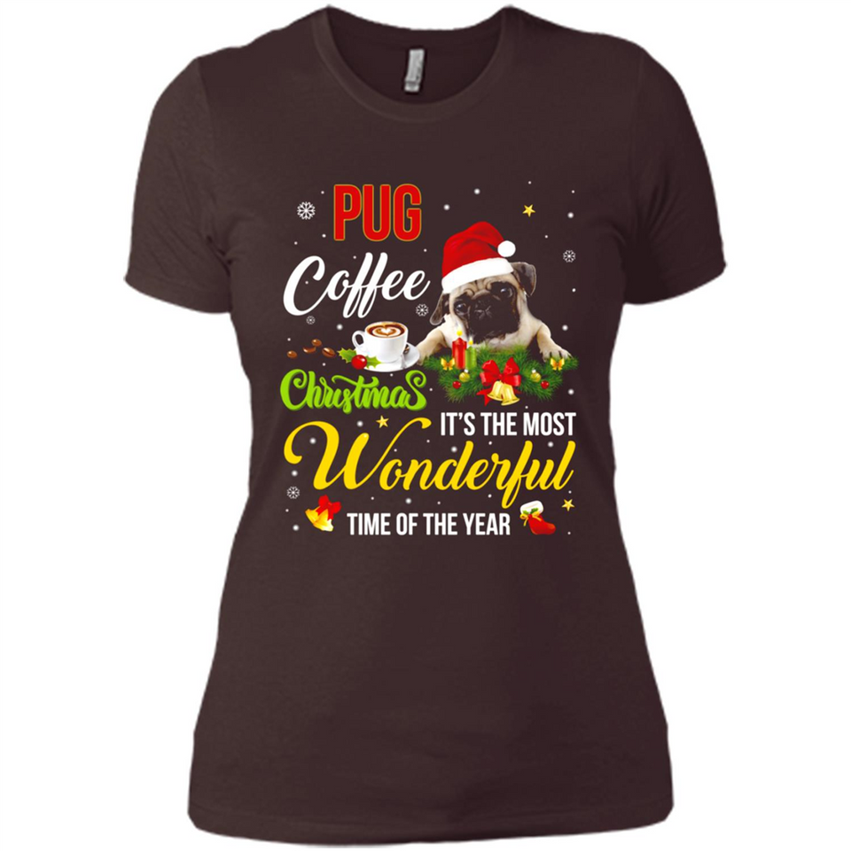 Pug Coffee Wonderful Christmas