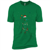 Doberman Santa Lights Christmas Dog Xmas Sweatshirt - Premium Short Sleeve T-Shirt