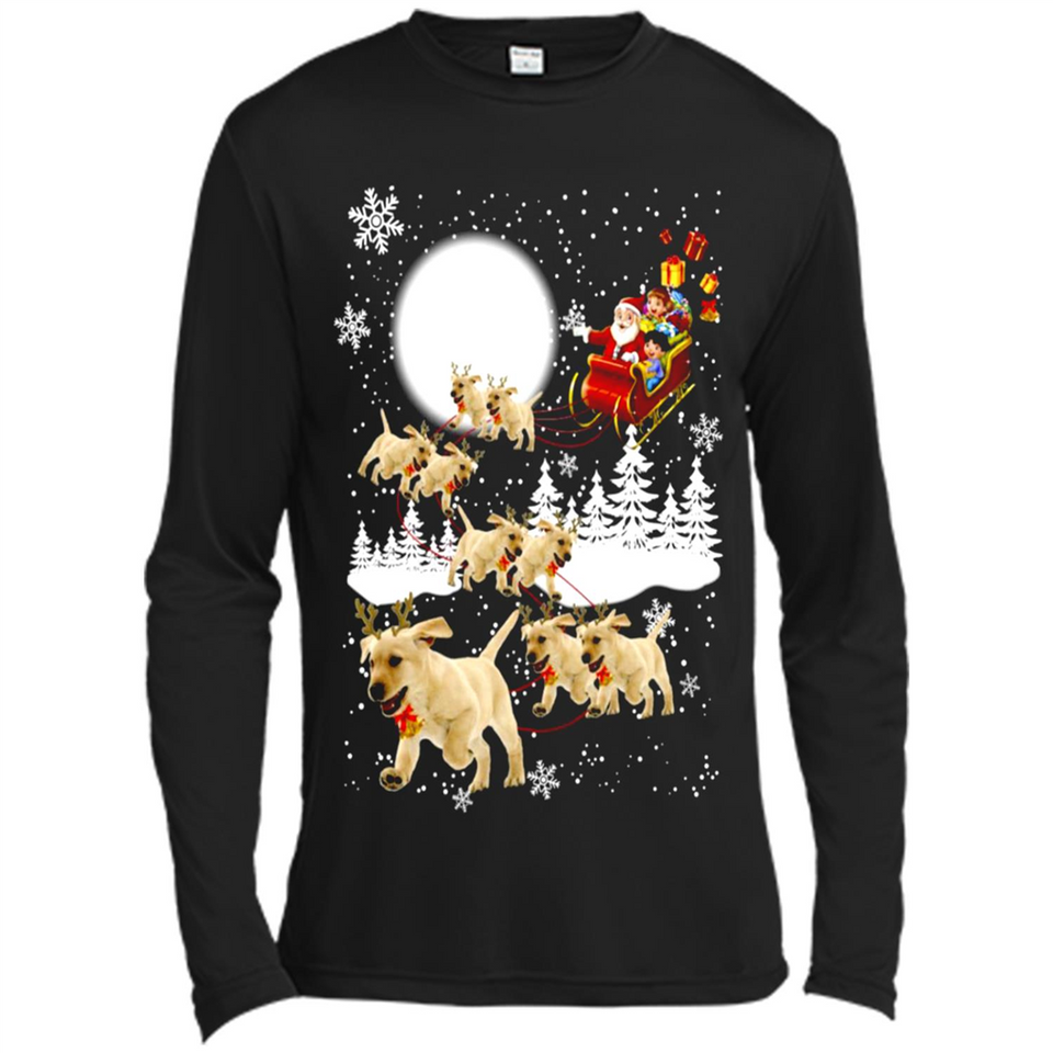 Christmas Santa Golden Retriever Sleigh For Labrador Retriever
