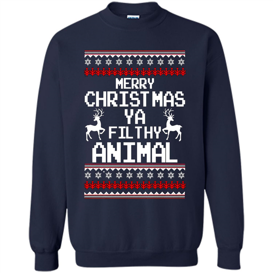 Merry Christmas ya filthy animal ulgy sweater PINGPONG