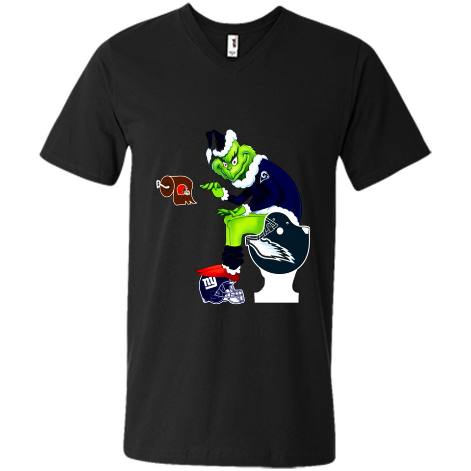 Los Angeles Rams Toilet Grinch Santa Claus Football Fan PINGPONG