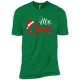 Mrs. Claus Santa Claus Merry Xmas T-Shirt - Premium Short Sleeve T-Shirt