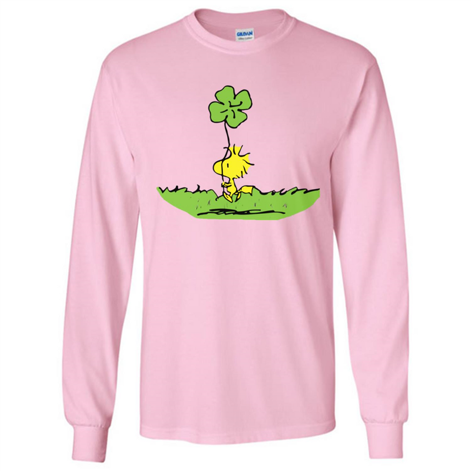 Snoopy Woodstock Shamrock - Long Sleeve T-Shirt
