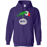 Funny Seattle Seahawks Glitter Grinch Monogram Ornament Christmas Gift - Hoodie