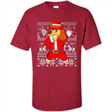 Dabbing Poodle Santa Christmas Holiday Sweatshirt - Shirt