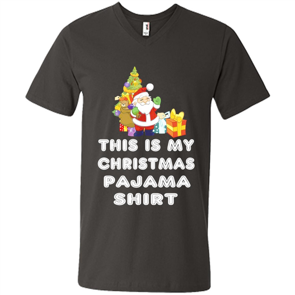 This is My Christmas Pajama Shirt - Santa Bear Tree Gift Tee