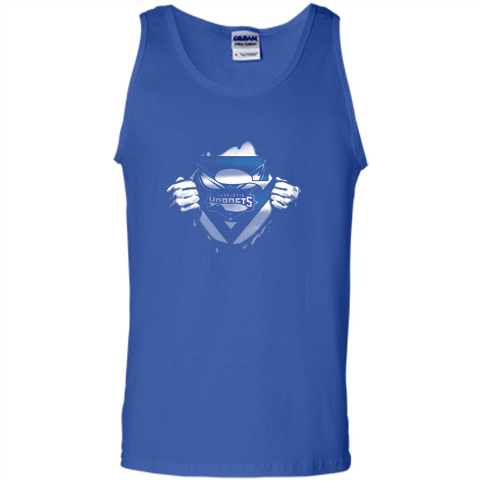 Charlotte Hornets And Superman Fans - Tank Top