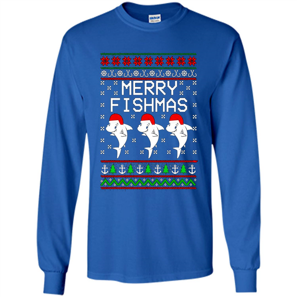 Merry Fishmas Christmas sweatshirt PINGPONG
