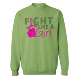 Fight Like A Girl Breast Cancer Awareness - Sweatshirt