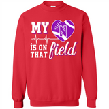 Northwestern Wildcats Football My Heart is on that Field - Sweatshirt