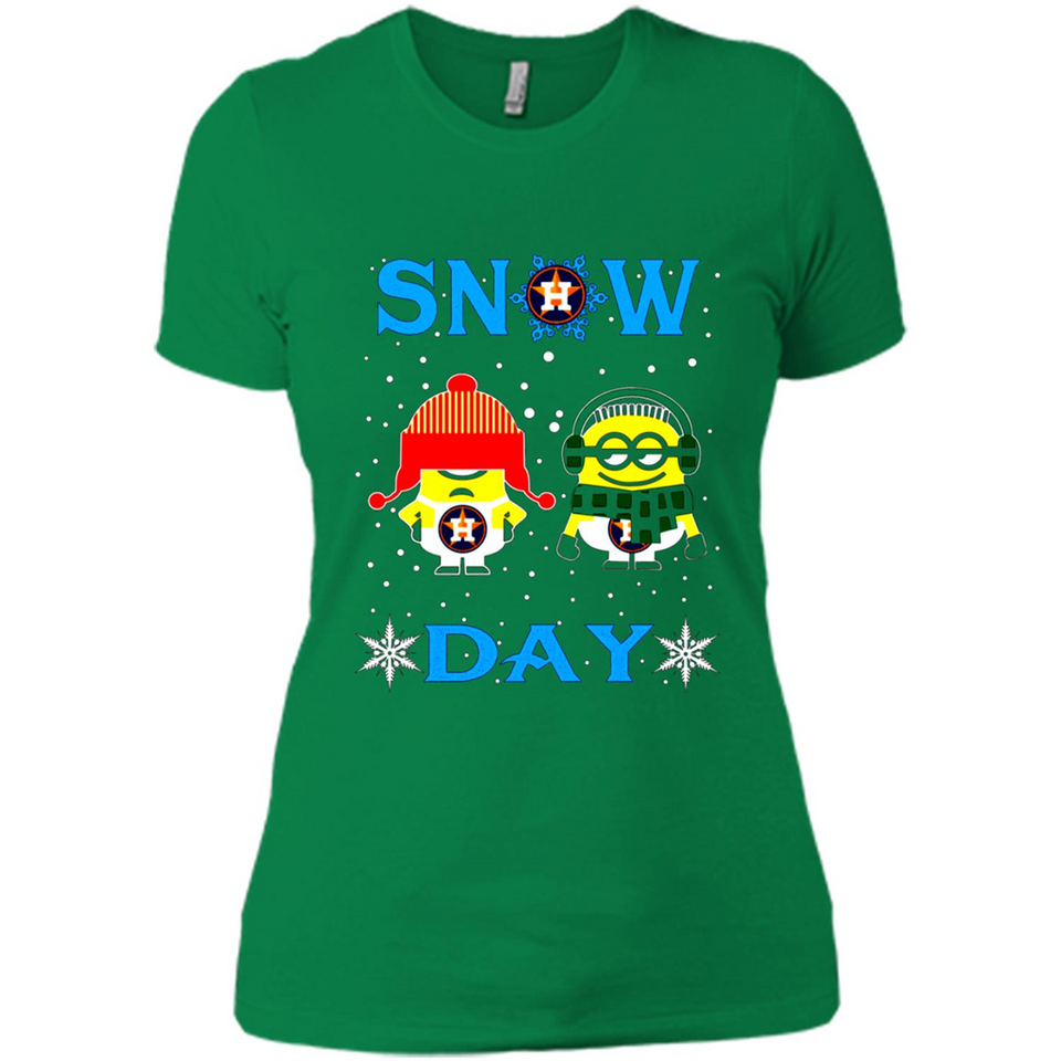 Snow Day Shirt For Houston Astros Vs Minion Fans pingpong