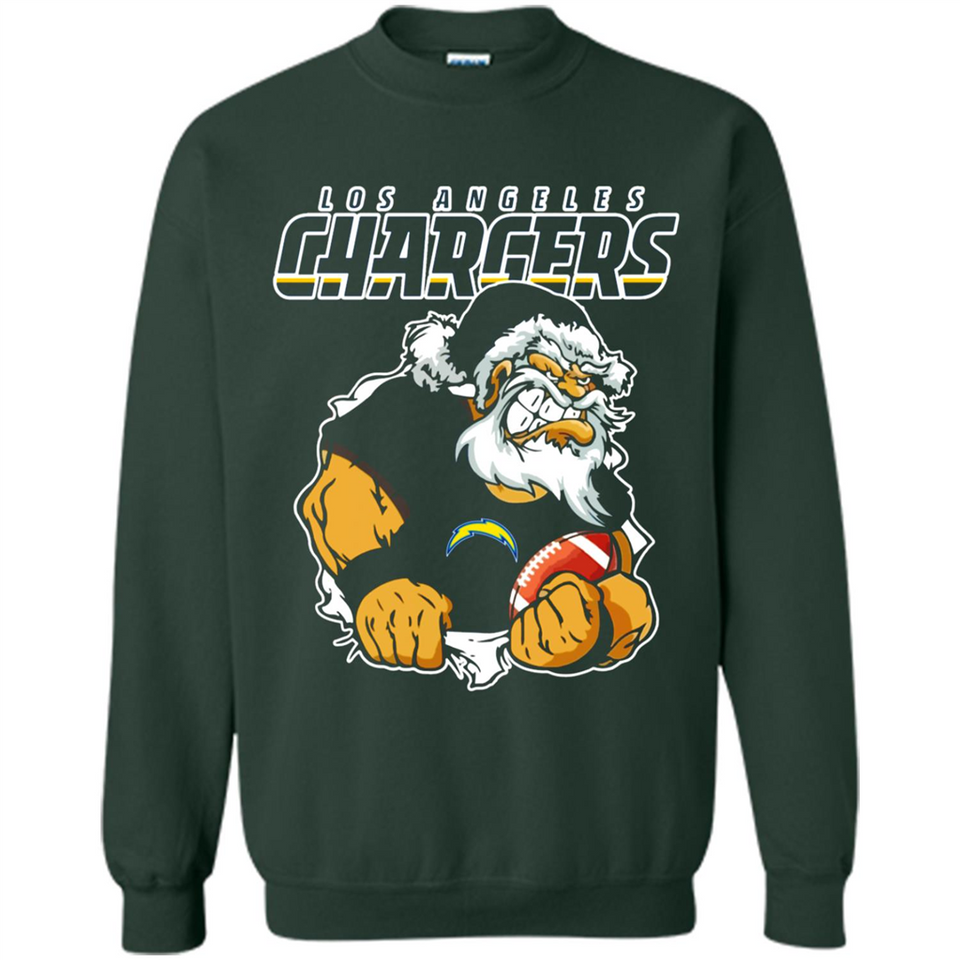 Grumpy Santa Claus Los Angeles Chargers Football Team PINGPONG