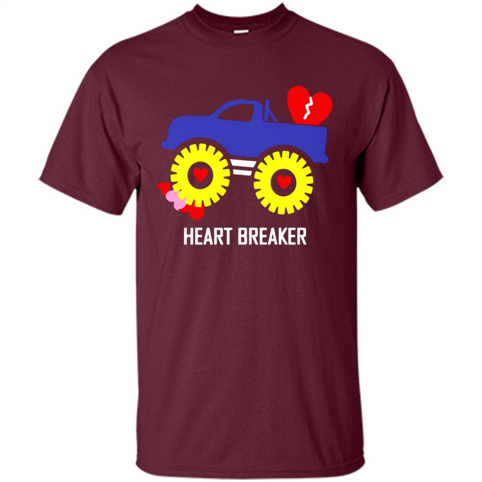 HEART BREAKER BLUE MONSTER TRUCK VALENTINE'S DAY