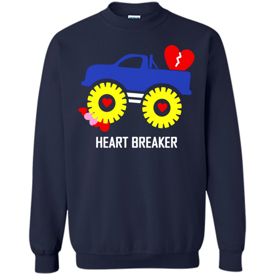 HEART BREAKER BLUE MONSTER TRUCK VALENTINE'S DAY