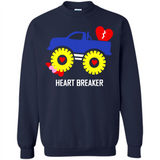 HEART BREAKER BLUE MONSTER TRUCK VALENTINE'S DAY