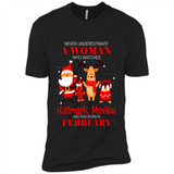 Never Underestimate A February Woman Watches Hallmark Movies Sweatshirt PINGPONG