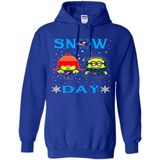 Snow Day Shirt For Columbus Blue Jackets Vs Minion Fans pingpong