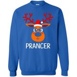 Prancer Reindeer Santa Claus Funny Xmas Holiday T-Shirt - Sweatshirt