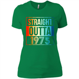 Retro Straight Outta 1975 43 Years Old - Ladies' Boyfriend T-Shirt