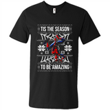 Marvel Spider Man Tis The Season To Be Amazing Ugly Christmas Mug PINGPONG - Men's V-Neck