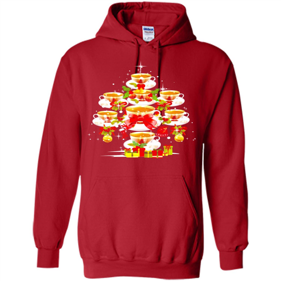 Tea Christmas Tree T-shirt Funny Tea Xmas Gift