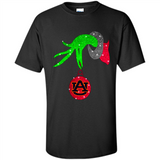 GRINCH HAND HOLDING AUBURN TIGERS GLITTER CHRISTMAS PINGPONG