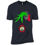 GRINCH HAND HOLDING BOSTON CELTICS NBA GLITTER CHRISTMAS PINGPONG