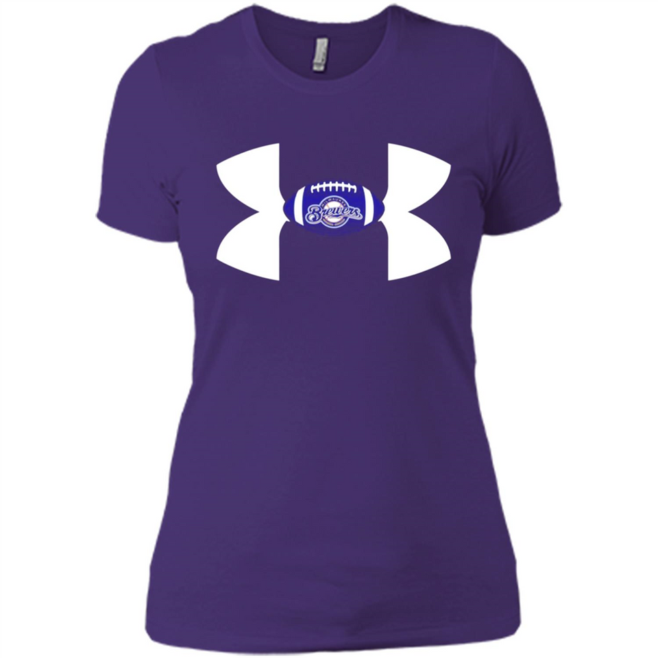Milwaukee Brewers Under Armour Logo - Ladies' Boyfriend T-Shirt
