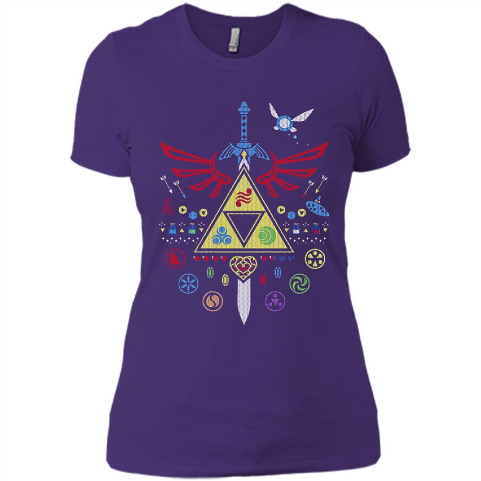 Song of Christmas Time the Legend of Zelda Ugly Sweater Perfect Christmas - Ladies' Boyfriend T-Shirt