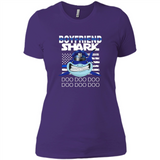 Police boyfriend Shark Blue Line Tee