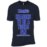 Reasons to be a Memphis Tigers Fan Complete List on Back - Premium Short Sleeve T-Shirt