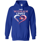 This Woman love 49ers NFL football team - Hoodie