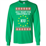 All I want for Christmas is EU ugly - Long Sleeve T-Shirt