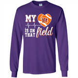 Cincinnati Bengals Football My Heart is on that Field - Long Sleeve T-Shirt
