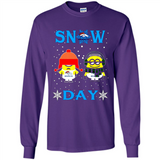 Snow Day Shirt For Denver Broncos Vs Minion Fans pingpong